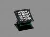 Clavier inox anti-vandale 12T-ES sans front panel