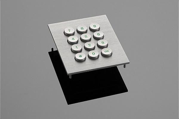 Clavier inox anti-vandale 12T-ES HL rétro éclairé
