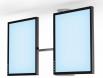 Fixations plafond pour 2 moniteurs
