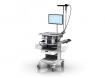 Chariot d’endoscopie avec support clavier, tiroir et panier de 15,2 cm